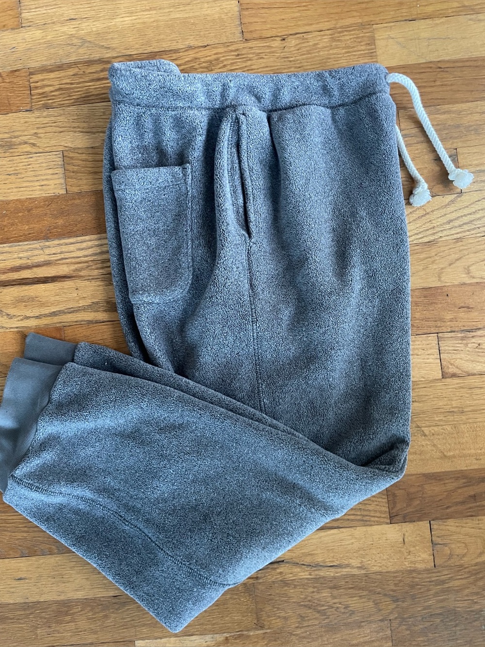 JW Anderson Uniqlo Gray Sherpa Fleece Cozy joggers